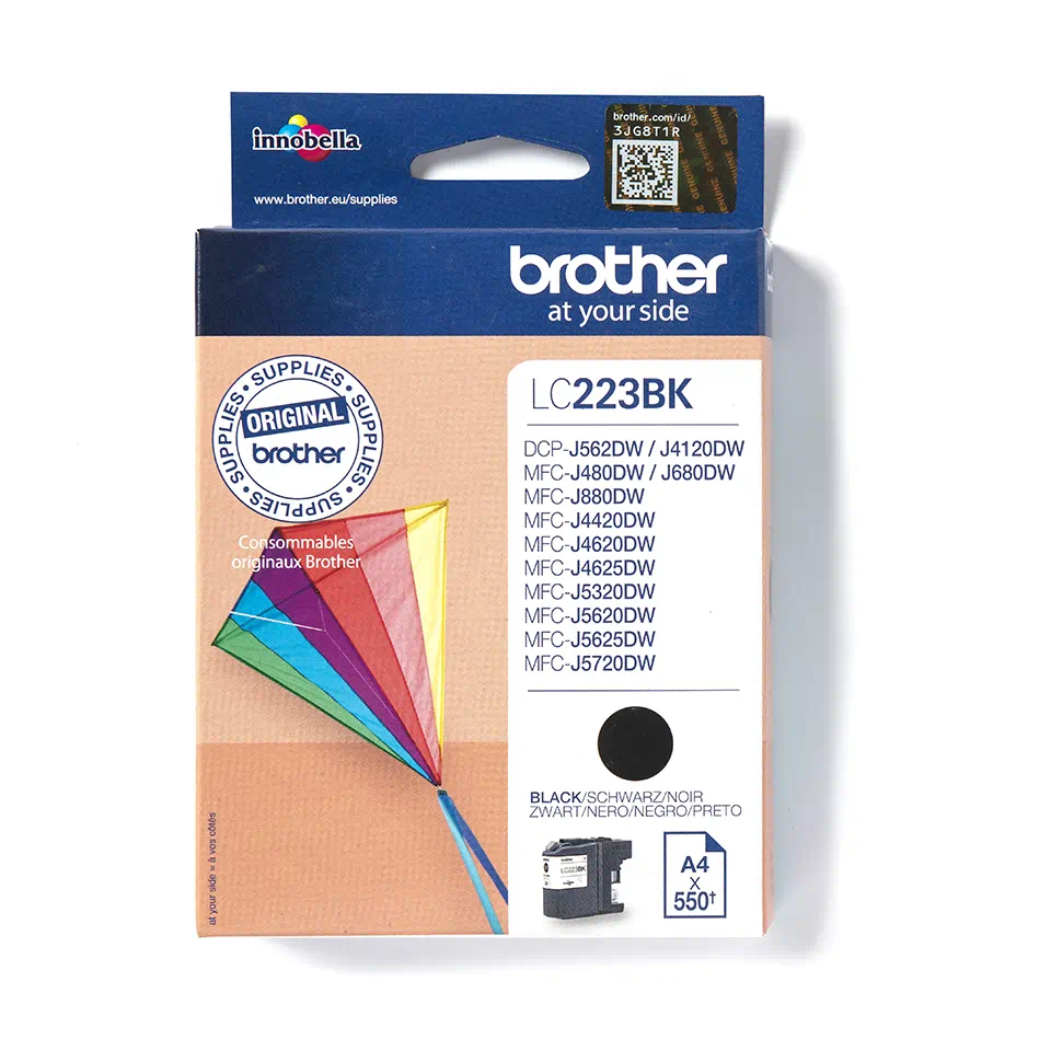 MFC-J5320DWDW - Cartus de cerneala Brother LC-223BK, negru (black), original, 550 pagini