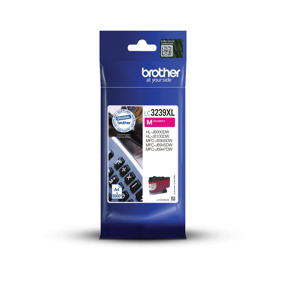Cartus cerneala Brother LC3239XLM, magenta (magenta), original, 5000 pagini, 52 ml