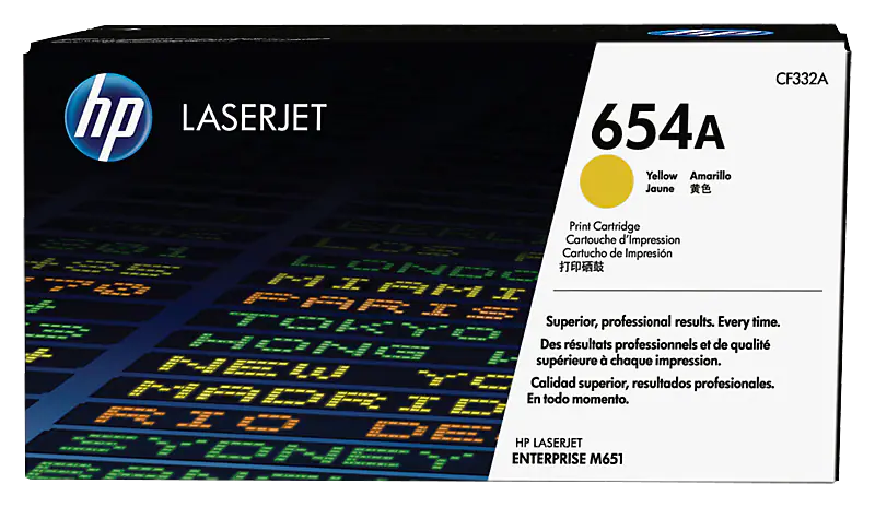 Cartus Toner - Cartus toner HP 654A Yellow CF332A