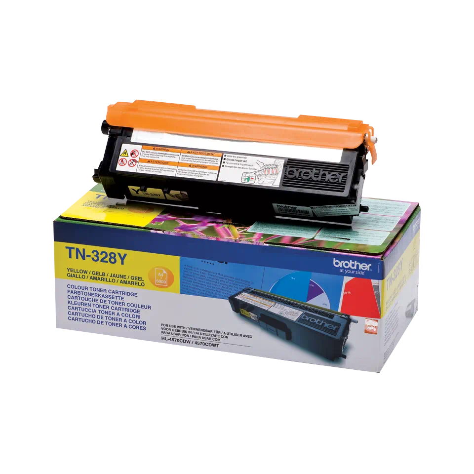 Toner Brother TN-328Y, galben (Yellow), original, 6000 pagini [0]