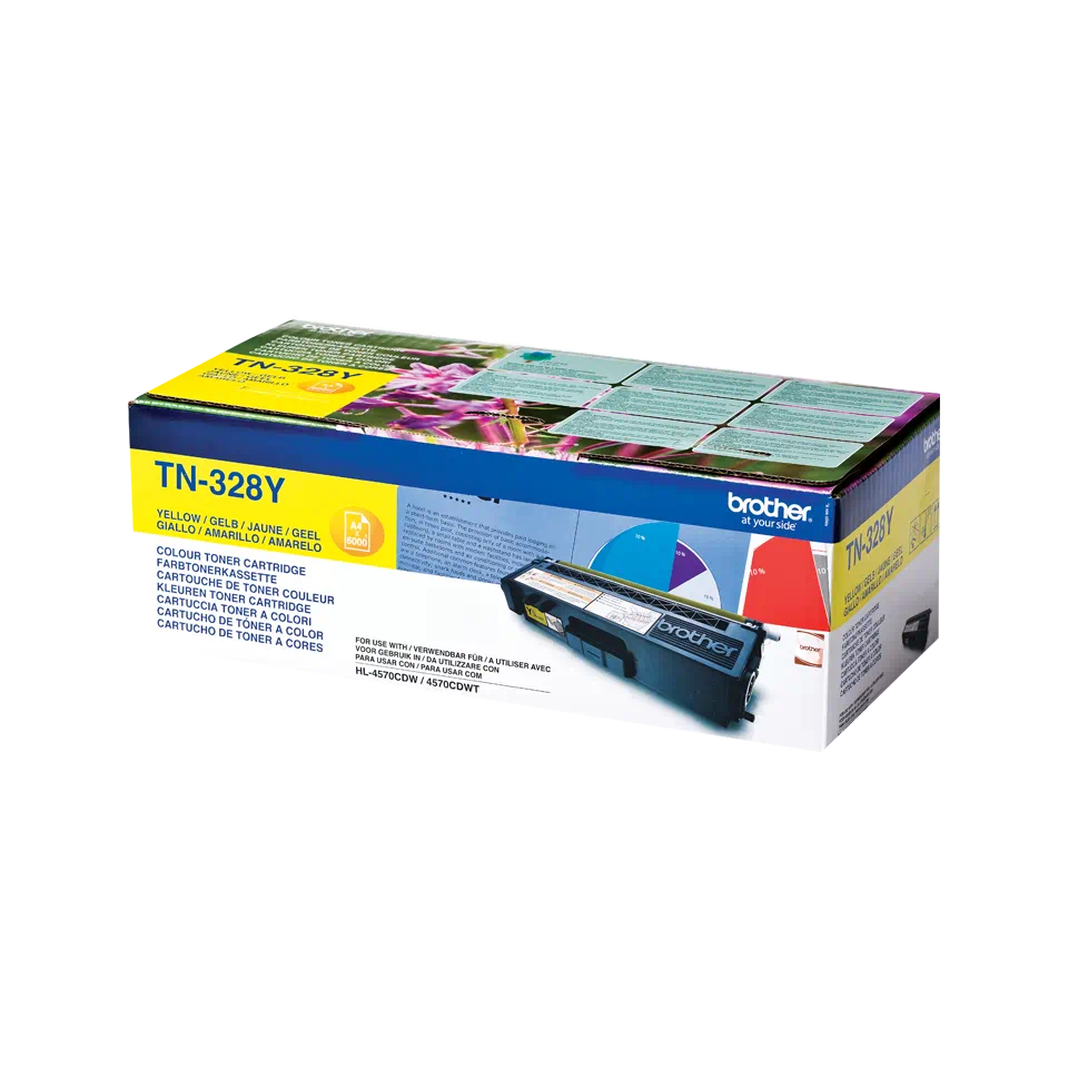 Toner Brother TN-328Y, galben (Yellow), original, 6000 pagini [1]