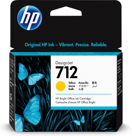 Cartuse Plottere - Cartus cerneala HP 712 29-ml Yellow DesignJet 3ED69A