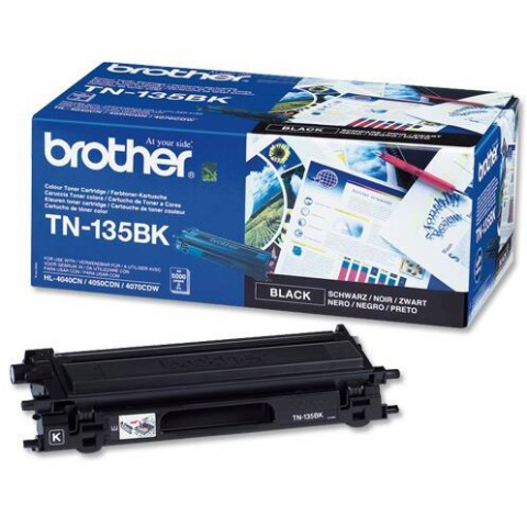 Cartus Toner - Toner Brother TN-135BK, negru (black), original, 5000 pagini