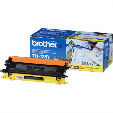 Cartus Toner - Toner Brother TN-135Y galben (yellow), original, 4000 pagini