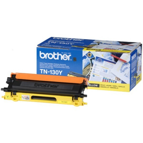Cartus Toner - Toner Brother TN-130Y, galben (yellow), original, 1500 pagini