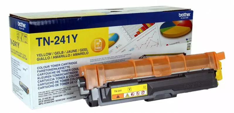 Cartus Toner - Toner Brother TN-241Y, galben (Yellow), original, 1400 pagini