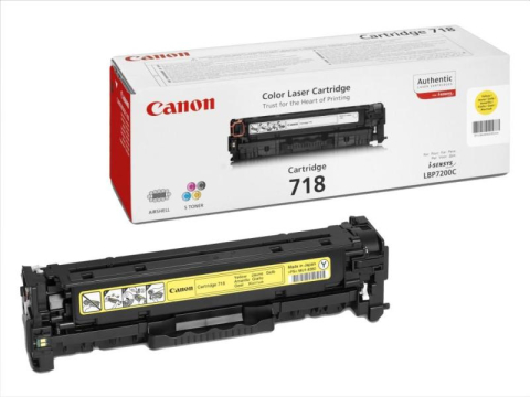 Consumabile imprimanta - Cartus toner Canon Yellow CRG-718Y - Canon