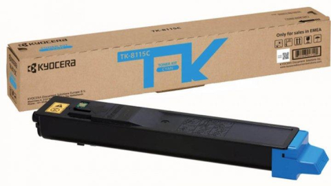 Tonere - Cartus toner Kyocera Cyan TK-8115C pentru ECOSYS M8124cidn/M8130cidn (1T02P3CNL0) - KYOCERA