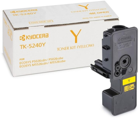 Tonere - Cartus toner Kyocera Galben TK-5240Y pentru ECOSYS M5526/P5026 (1T02R7ANL0) - KYOCERA