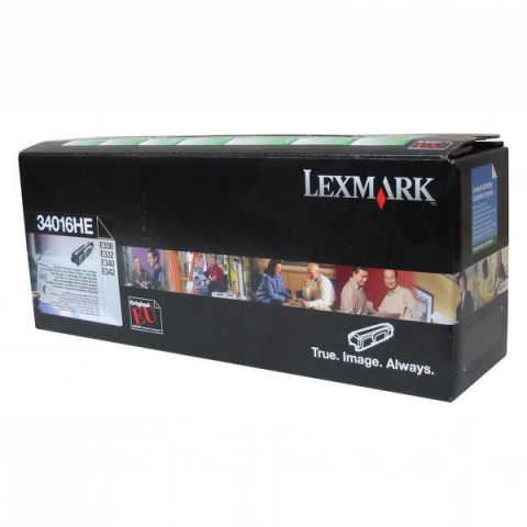 Cartuse & Tonere - Cartus toner Lexmark 34016HE, Negru (Black), original, 6.000 pagini