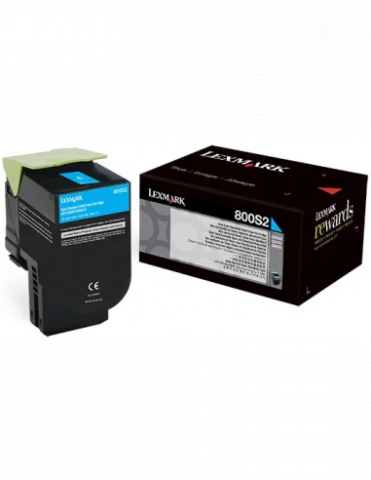 Cartus Toner - Cartus toner Lexmark 800S2 Cyan 80C0S20