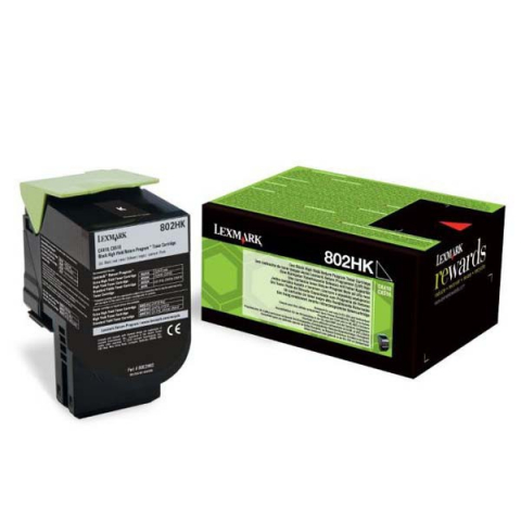 Cartuse & Tonere - Cartus toner Lexmark 802HK Black Return Program cap. mare 80C2HK0