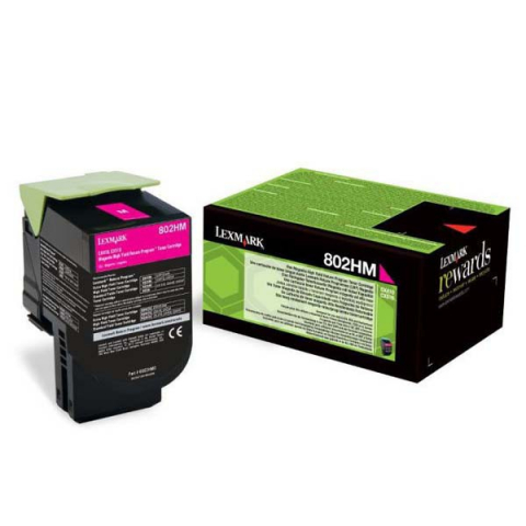 Cartuse & Tonere - Cartus toner Lexmark 802HM Magenta Return Program cap. mare 80C2HM0