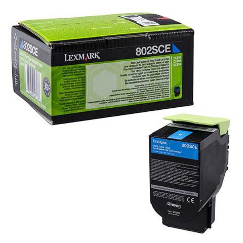 Cartus Toner - Cartus toner Lexmark 802SCE Cyan Corporate 80C2SCE