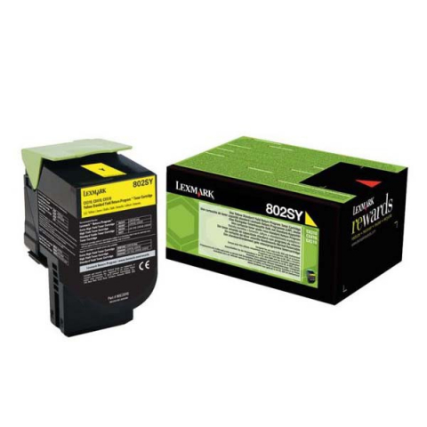Cartus Toner - Cartus toner Lexmark 802SY Yellow Return Program 80C2SY0