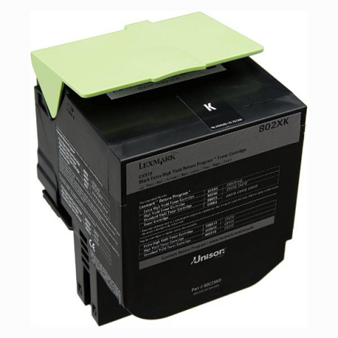Cartuse & Tonere - Cartus toner Lexmark 802XK Black Return Program cap. mare 80C2XK0