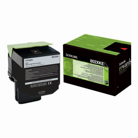 Cartus Toner - Cartus toner Lexmark 802XKE Black Corporate cap. mare 80C2XKE