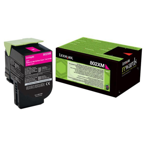 Cartuse & Tonere - Cartus toner Lexmark 802XM Magenta Return Program cap. mare 80C2XM0