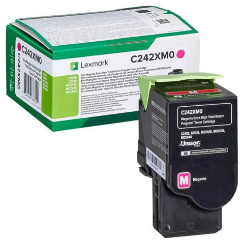 Cartus Toner - Cartus toner Lexmark Magenta cap. mare Return Program C242XM0