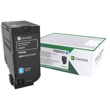 Cartus Toner - Cartus toner Lexmark Standard Cyan Return 75B20C0