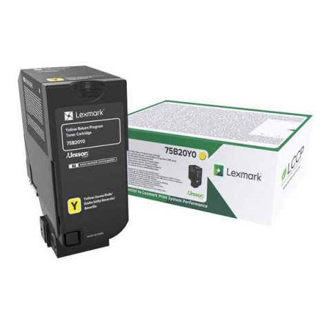Cartus Toner - Cartus toner Lexmark Standard Yellow Return 75B20Y0