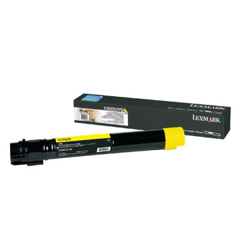Îmi cunosc consumabilul - Cartus toner Lexmark Yellow cap. mare C950X2YG