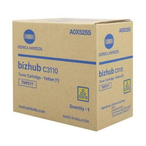 Cartus Toner - Toner Konica Minolta Bizhub C 3110 (TNP-51 Y), galben (yellow), original, 15000 pagini