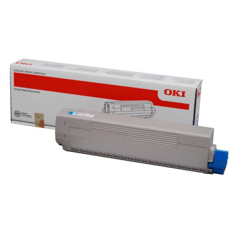Cartuse & Tonere - Toner OKI C822, cyan (albastru), original, 7300 pagini