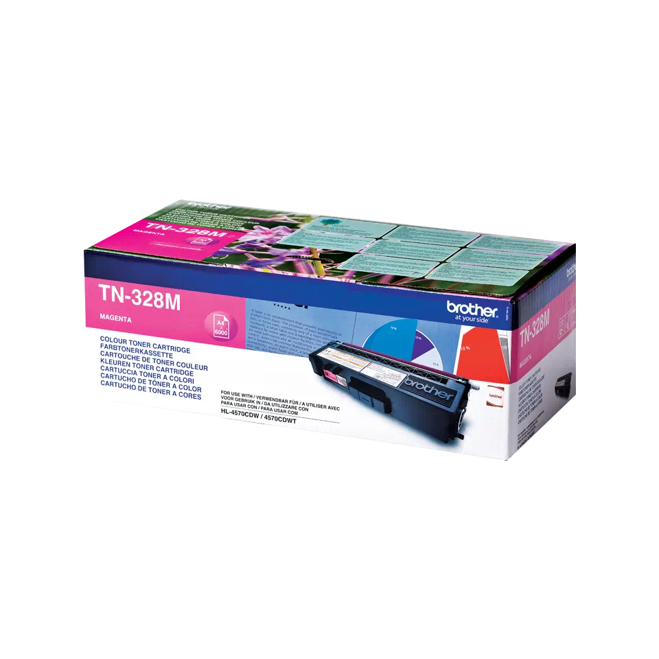 Toner Brother TN328M roz (Magenta), original, 6000 pagini [1]