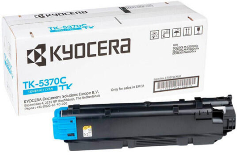Tonere - Cartus toner original Kyocera TK-5370C Cyan / Albastru, 5.000 pagini (Kyocera ECOSYS MA3500cifx / MA3500cix / PA3500cx) - KYOCERA