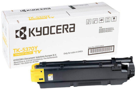Tonere - Cartus toner original Kyocera TK-5370Y Yellow / Galben, 5.000 pagini (Kyocera ECOSYS MA3500cifx / MA3500cix / PA3500cx) - KYOCERA