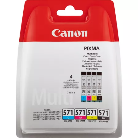 Pixma TS6050 - Set cartuse cerneala Canon B+C+M+Y CLI-571
