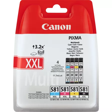 Pixma TR8550 - Set cartus cerneala Canon, CLI-581XXL C/M/Y/BK MULTI