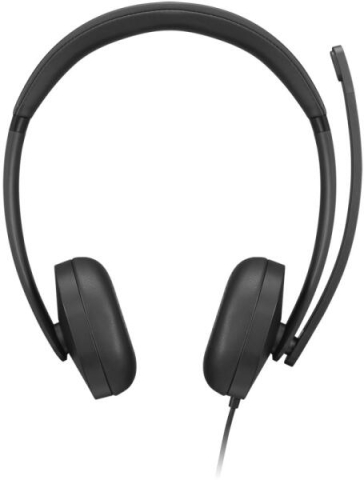 Periferice PC - Căști cu fir Lenovo VoIP Headset 5000 Teams, Certificat Microsoft Teams, Negru (4XD1R88995)