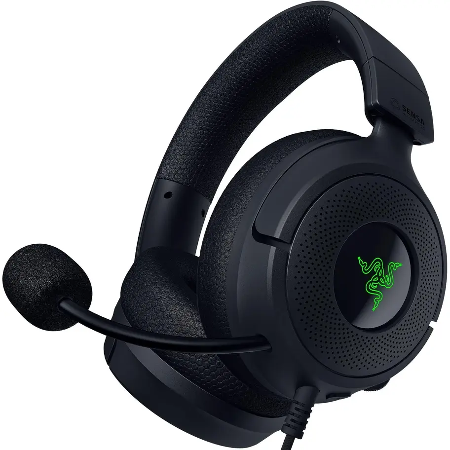 Periferice PC - Casti Gaming Over-ear Wireless Razer Kraken V4 Pro X Sensa HD Negru - RAZER