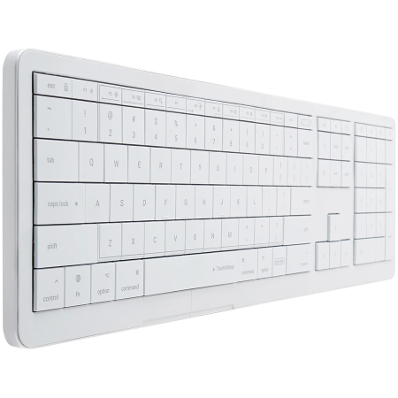 CLEVETURA CLVX 1 Touch-On-Keys AI Wireless Keyboard, ANSI US Mac layout, Scissor Switches, Aluminum Chassis, Interactive RGB, Mac/iPad/AppleTV/PC support [1]