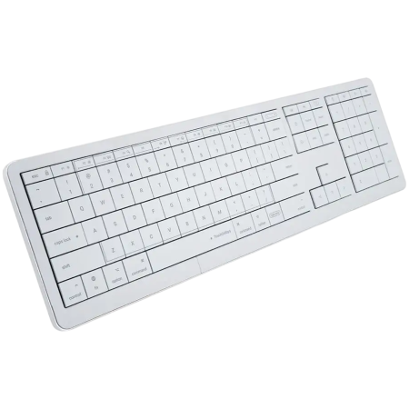 Periferice & Accesorii - CLEVETURA CLVX 1 Touch-On-Keys AI Wireless Keyboard, ANSI US Mac layout, Scissor Switches, Aluminum Chassis, Interactive RGB, Mac/iPad/AppleTV/PC support