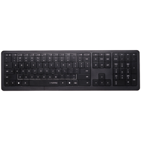 Periferice & Accesorii - CLEVETURA CLVX 1 Touch-On-Keys AI Wireless Keyboard, ANSI US Windows Layout, Scissor Switches, Aluminum Chassis, Interactive RGB, Windows/Linux/MacOS support
