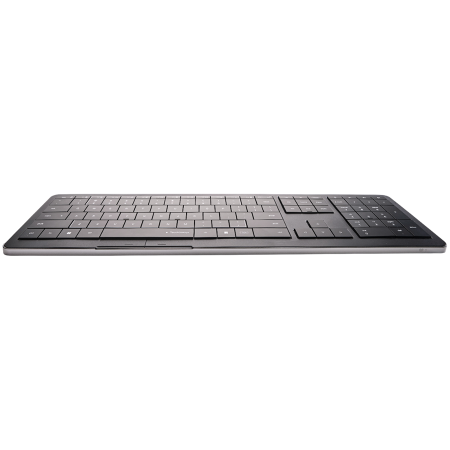 CLEVETURA CLVX 1 Touch-On-Keys AI Wireless Keyboard, ANSI US Windows Layout, Scissor Switches, Aluminum Chassis, Interactive RGB, Windows/Linux/MacOS support [1]