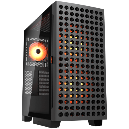 Carcase - COUGAR AIRFACE ECO RGB PC Case, Mid Tower, Black