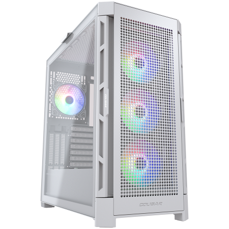 Carcase - COUGAR AIRFACE PRO RGB PC Case, Mid Tower, White