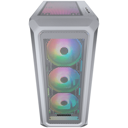 COUGAR Archon 2 Mesh RGB PC Case, Mid Tower, White + PSU STC600, 600W Preinstalled [1]