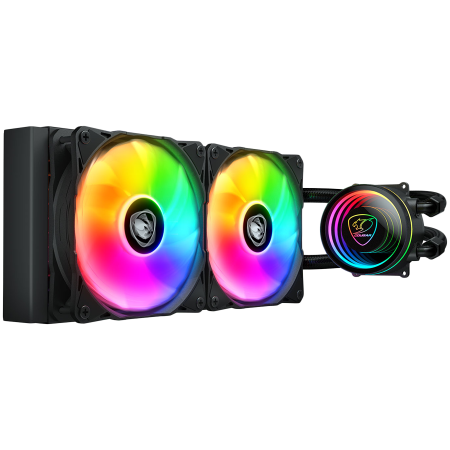 Coolere - COUGAR POSEIDON ELITE ARGB 240 Black AiO Liquid Watercooling