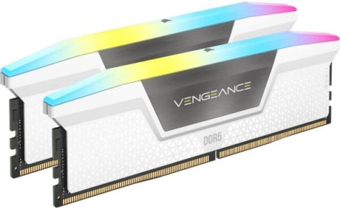 Memorii RAM - Kit Memorie RAM Corsair Vengeance RGB 32GB (2x16GB) DDR5 6000MHz CL38 White - CORSAIR