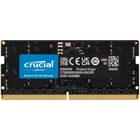 Memorii - Crucial 32GB DDR5-5600 SODIMM CL46 (16Gbit) Tray
