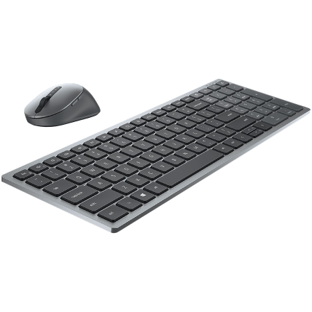 Periferice & Accesorii - Dell Multi-Device Wireless Keyboard and Mouse - KM7120W - US International (QWERTY)