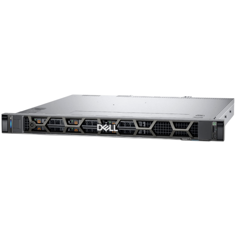 Servere, Storage & UPS - Dell PowerEdge R260 Rack Server,Intel Xeon 6 Performance 6325P 3.5G(4C/8T),16GB 5600MT/s UDIMM,480GB SSD SATA RI(6x2.5" Hot Plug HDD SAS/SATA),PERC H355,iDRAC9 Enterprise 16G,1U Std Bezel,Broadcom 572
