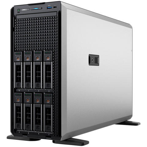 Servere, Storage & UPS - Dell PowerEdge T560 Tower Server,Intel Xeon 4510 2.4GHz(12C/24T),32GB 5600MT/s RDIMM,2x4TB HDD SAS ISE 12Gbps 7.2K(8x3.5 SAS/SATA),PERC H755,iDRAC9 Enterprise 16G,Bezel,Broadcom 5720,Dual Hot Plug PSU