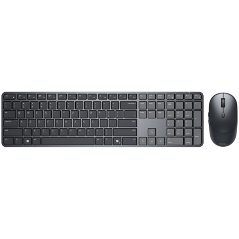 Periferice & Accesorii - Dell Pro 7 Slim Keyboard and Mouse - KM726 - US International (QWERTY)