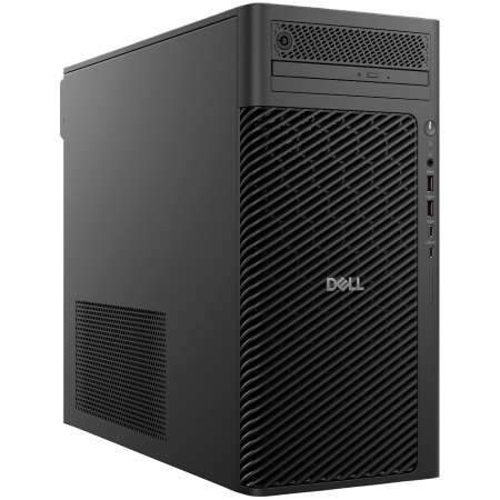 Desktop PC - Dell Pro Max Tower T2,Intel Core Ultra 7 265K(30MB cache/20cores/20threads/3.3 GHz to 5.5 GHz),32GB(2x16)5600MT/s DDR5,1TB SSD TLC,2TB(3.5)7200 RPM HDD,NVIDIA RTX 2000 ADA/16GB,NO Wi-Fi,Dell Mouse-MS1